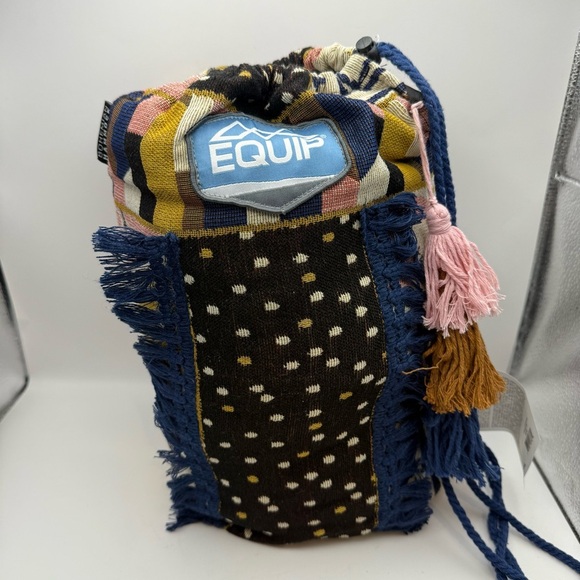 Equip Woven Jacquard Bohemian Mayan Macrame Hammock Patchwork Print - Picture 6 of 6